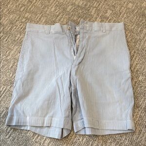 Southern Tide Blue Striped Flat Front Men Shorts